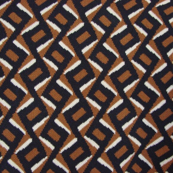 DVF Diane Von Furstenberg Mini Dress Milena Zig Zag Camel Knit Small NEW NWT - Picture 15 of 16